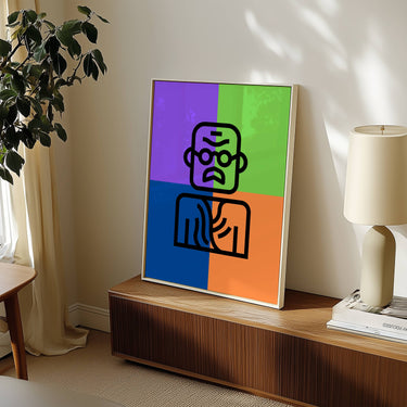 Mahatma Gandhi Poster Print | Wall Art | Home Office Decor